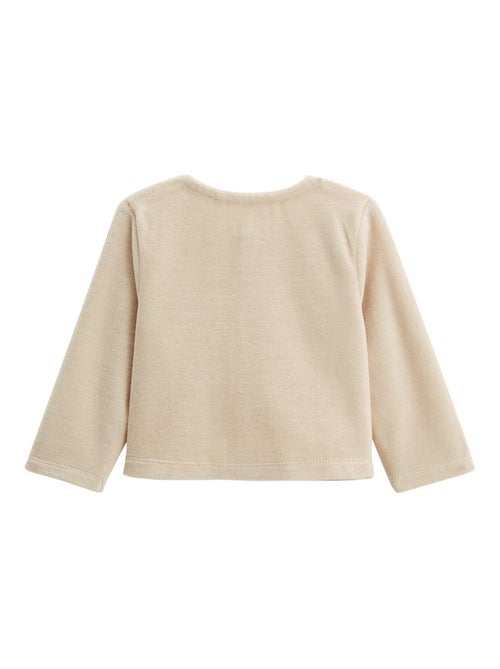 Ensemble gilet et pantalon bébé en velours Câlins - Kiabi