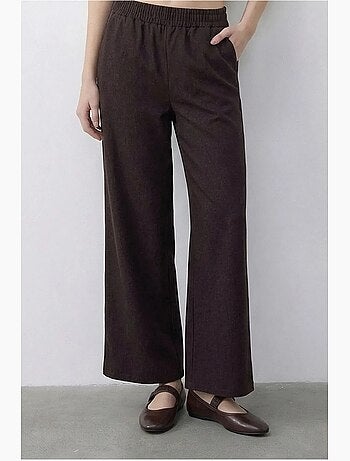 Ensemble gilet et pantalon large avec ceinture lucci