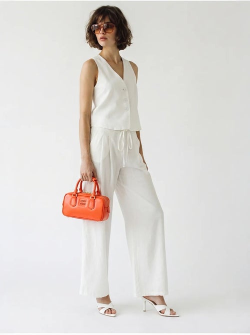 Ensemble gilet et pantalon large en coton lucci - Kiabi
