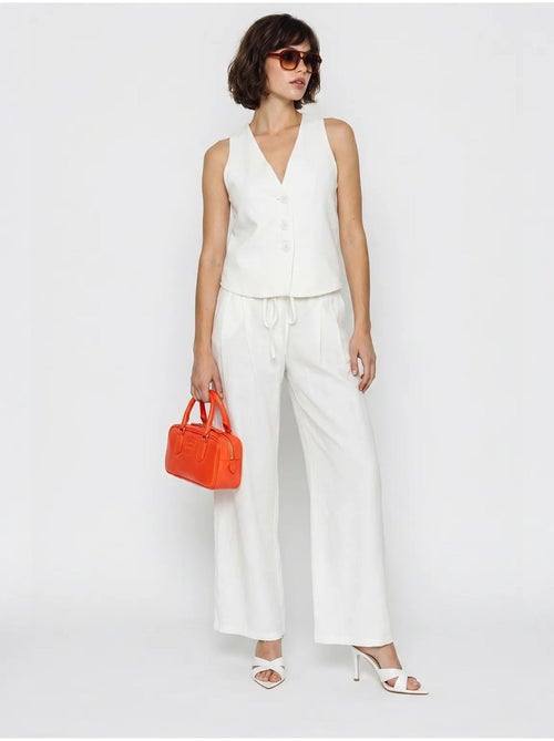 Ensemble gilet et pantalon large en coton lucci - Kiabi