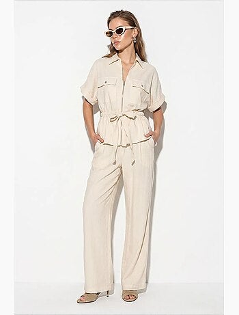Ensemble gilet et pantalon large lucci