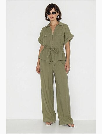 Ensemble gilet et pantalon large lucci