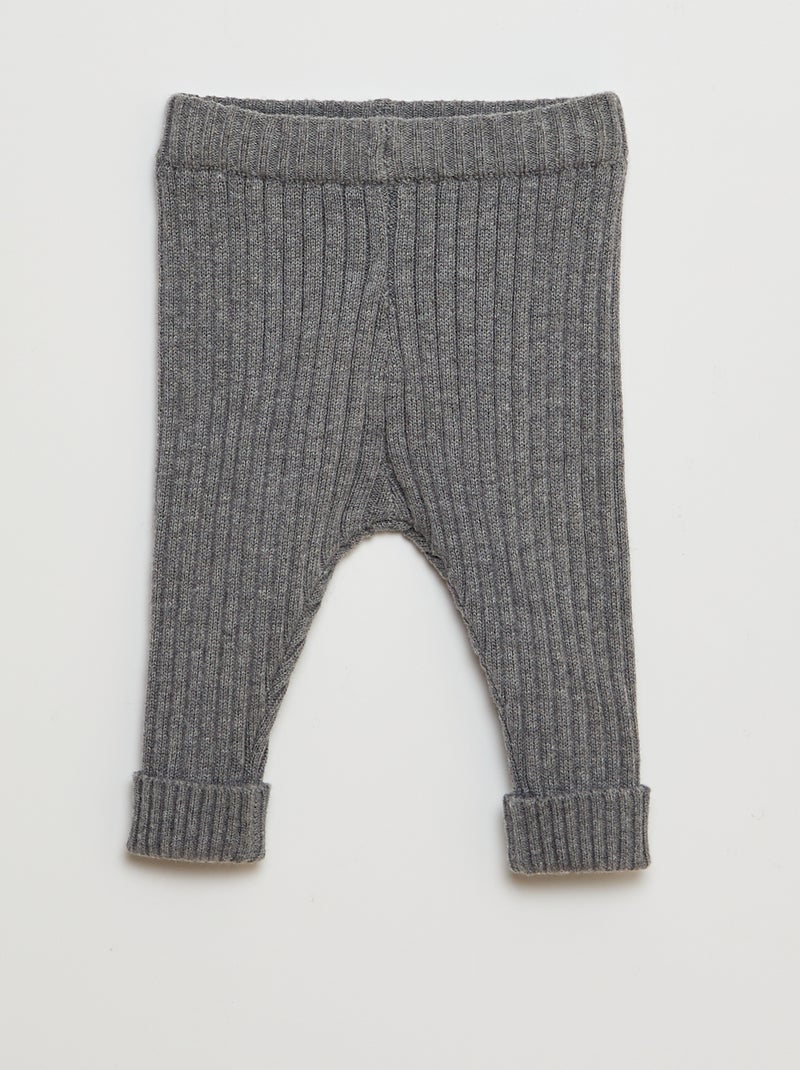 Ensemble gilet + legging côtelé - 2 pièces Gris - Kiabi
