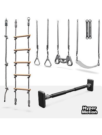 Ensemble gymnastique 6-en-1 hypermotion- aire de jeux maison/jardin- 100kg