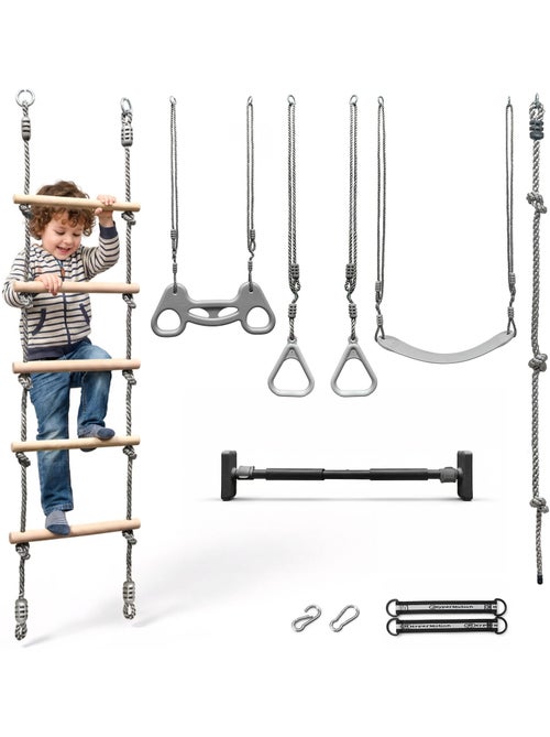 Ensemble Gymnastique 6-en-1 HyperMotion- Aire de Jeux Maison/Jardin- 100kg - Kiabi