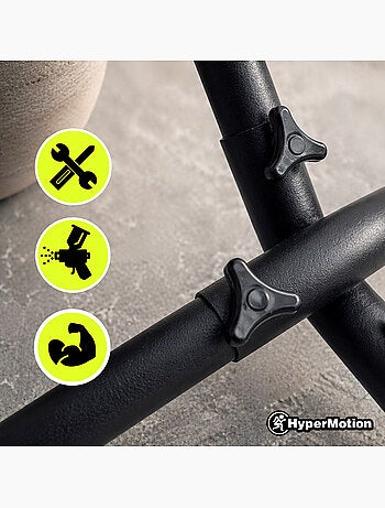 Ensemble hamac avec support autoportant en acier hypermotion 200 x 150 - charge 100 kg
