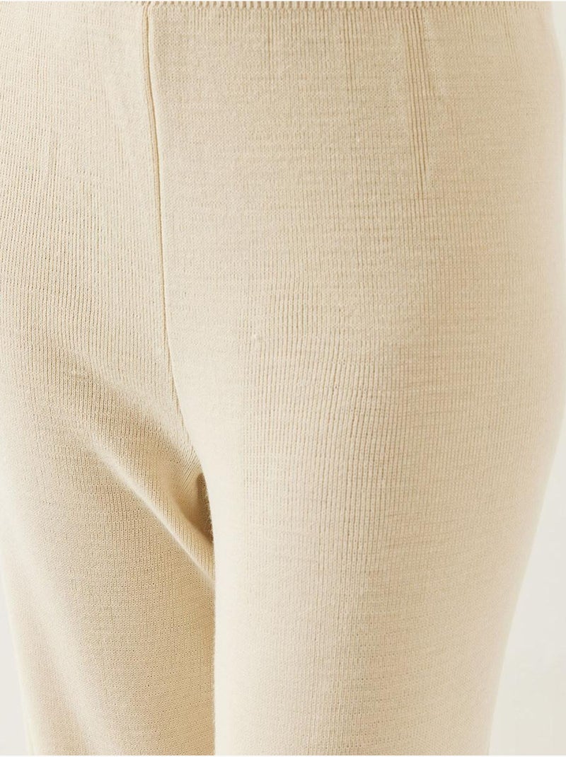 Ensemble haut et bas en tricot bianco lucci Beige argile - Kiabi