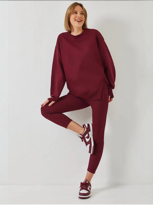 Ensemble haut et bas legging côtelé bianco lucci - Kiabi Ensemble haut et bas legging côtelé bianco lucci - Kiabi