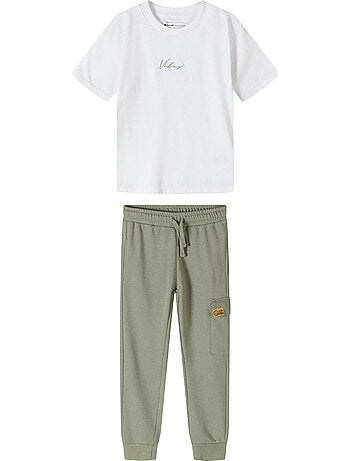 Ensemble haut et pantalon de jogging manches courtes - minoti