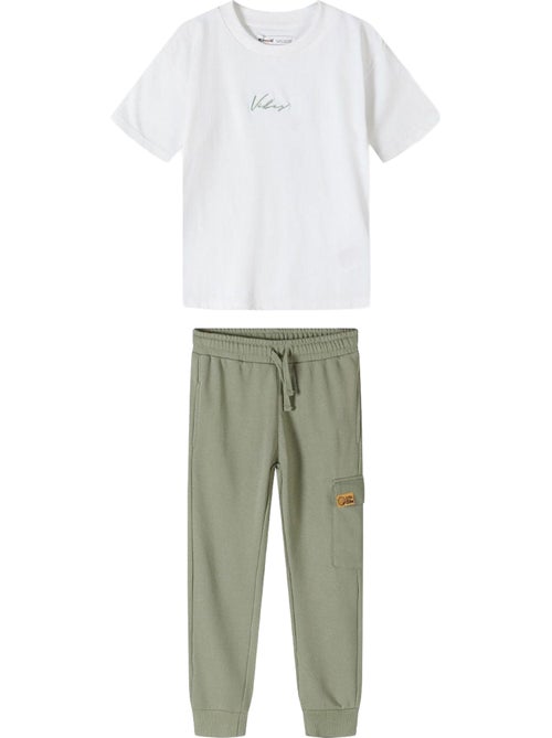 Ensemble haut et pantalon de jogging manches courtes - minoti - Kiabi Ensemble haut et pantalon de jogging manches courtes - minoti - Kiabi