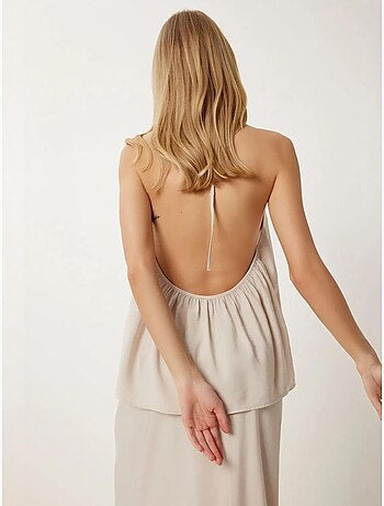 Ensemble haut halter à nouer et jupe large istanbul