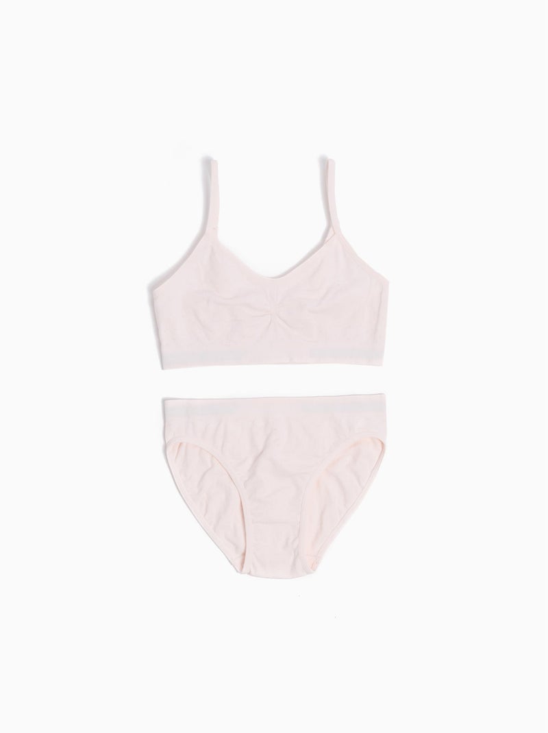 Ensemble haut + slip sans couture Rose - Kiabi