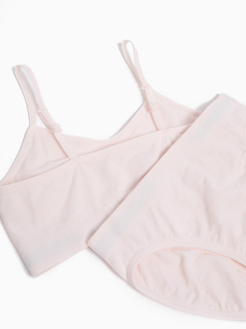 Ensemble haut + slip sans couture Rose - Kiabi