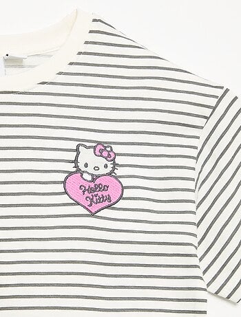 Ensemble 'Hello Kitty' 2 pièces - marinière + legging