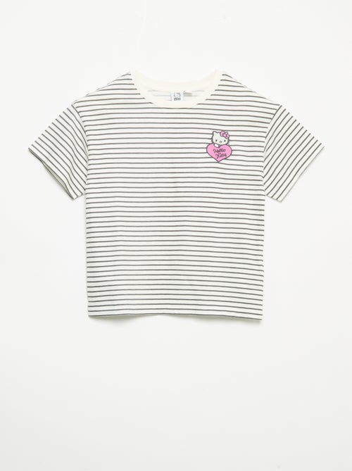 Ensemble 'Hello Kitty' 2 pièces - marinière + legging - Kiabi