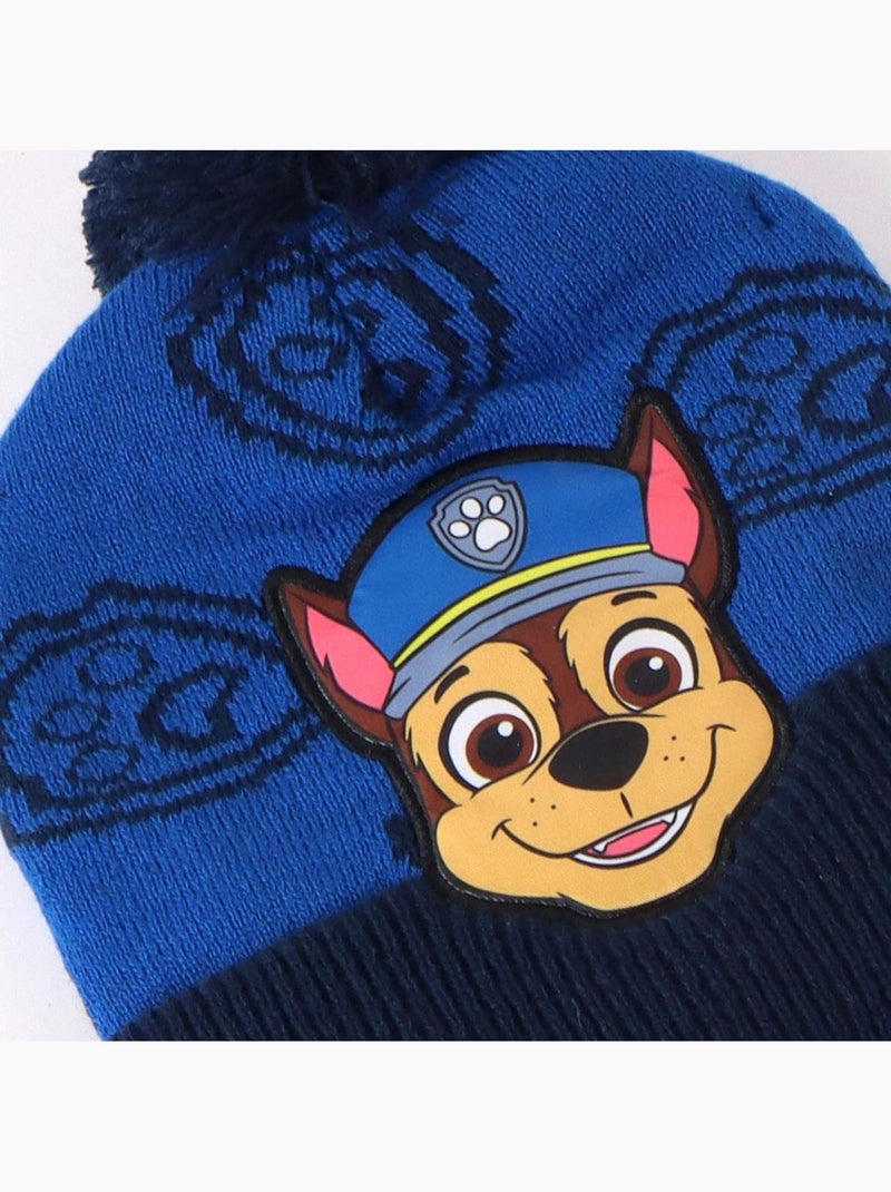 Ensemble hiver enfant Pat'Patrouille Bonnet gants et écharpe Bleu marine - Kiabi