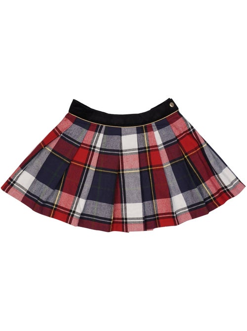 Ensemble Hiver   Jupe Écossaise Carreaux Tartan bleu  & Sous-Pull  - La Faute à Voltaire - Kiabi