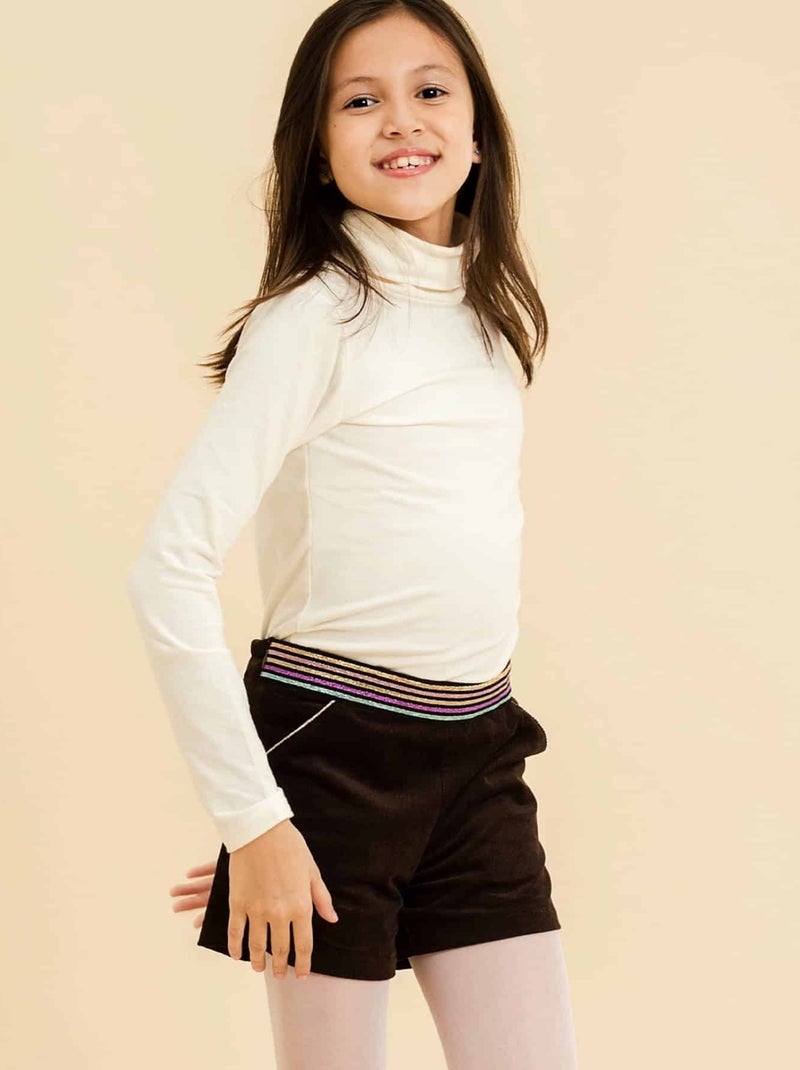 Ensemble Hiver   Sous-pull  & short  marron - La Faute à Voltaire Marron - Kiabi
