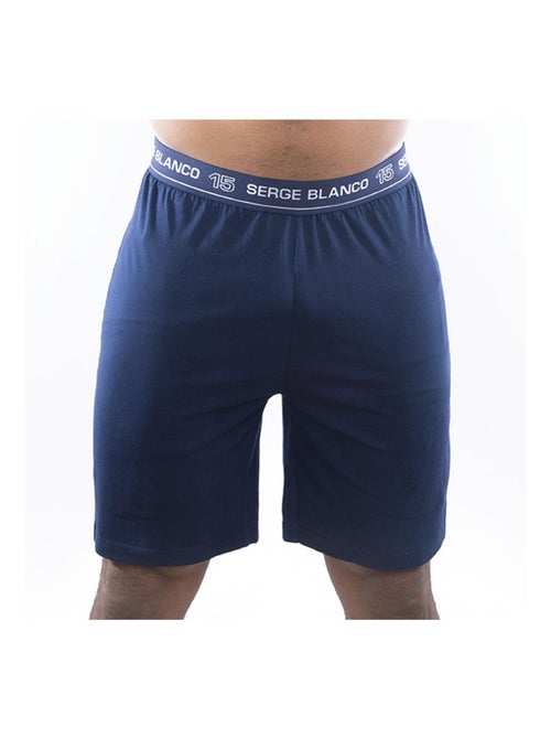 Ensemble homme Pyjama court T-shirt col rond bicolore Serge Blanco - Kiabi