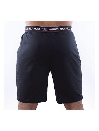 Ensemble homme Pyjama court T-shirt col rond West Serge Blanco