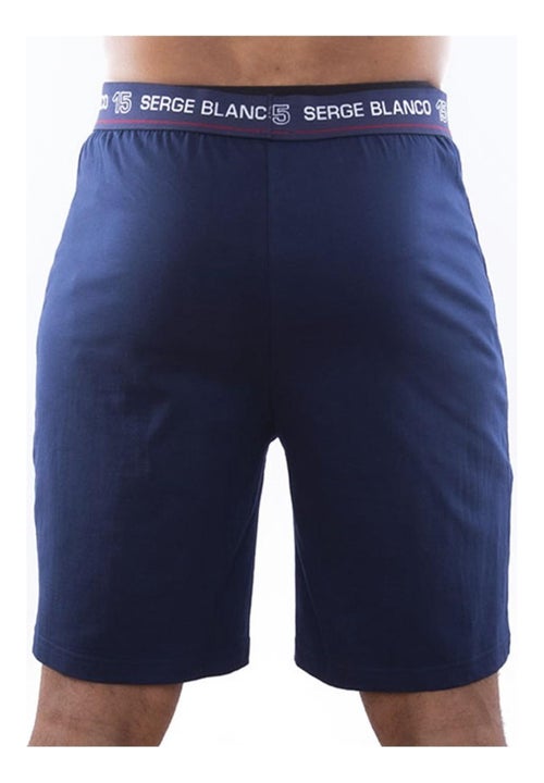 Ensemble homme Pyjama court T-shirt col tunisien Vintage Serge Blanco - Kiabi