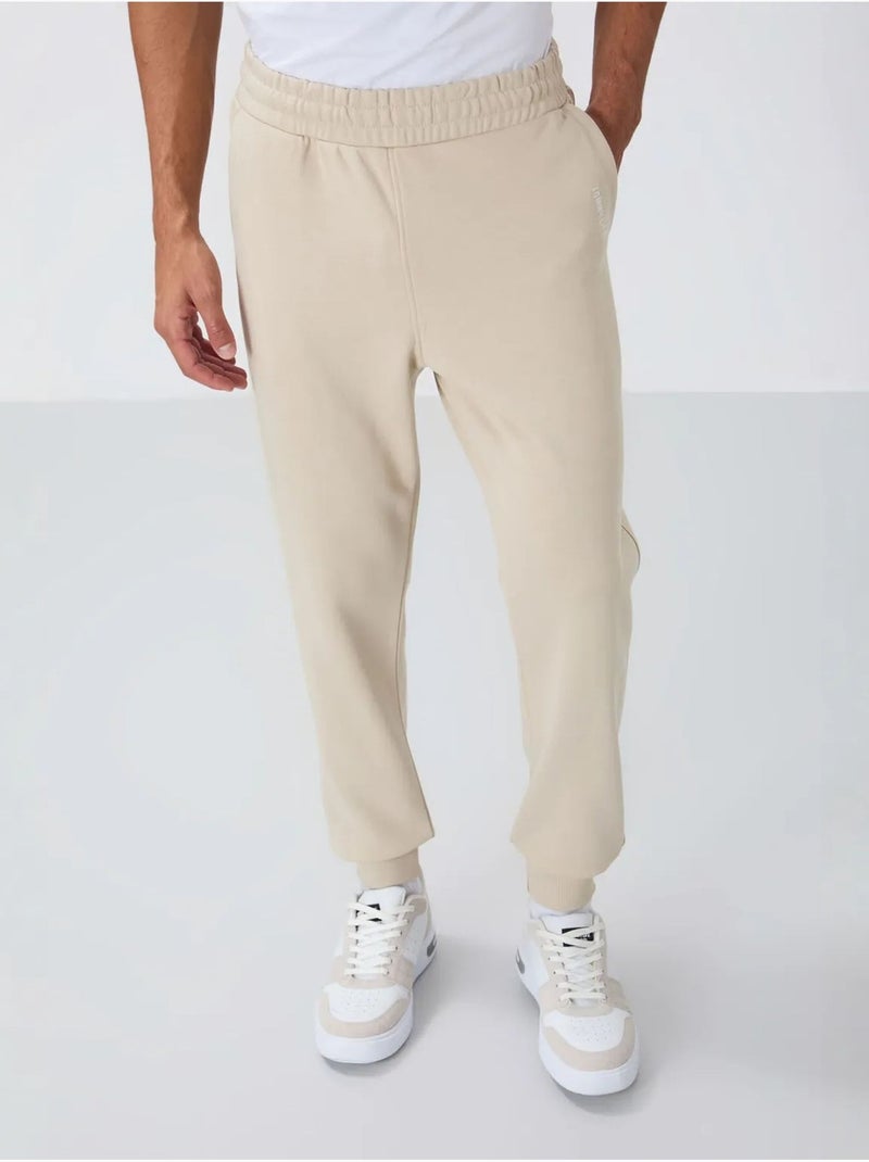 Ensemble homme sweat à capuche et pantalon tommy Beige argile - Kiabi