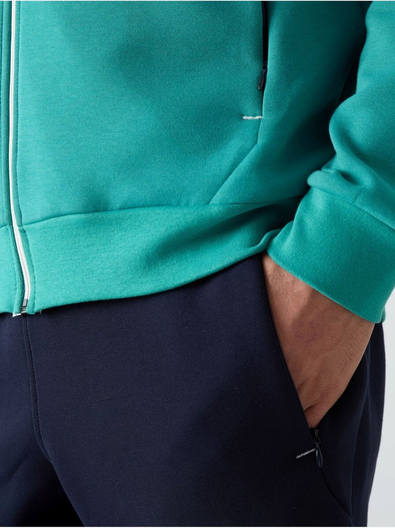 Ensemble homme sweat à capuche et pantalon tommy Bleu canard - Kiabi