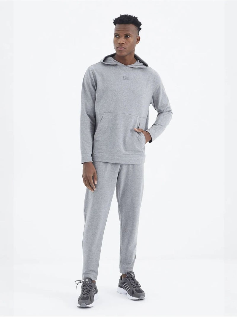 Ensemble homme sweat à capuche et pantalon tommy Gris clair - Kiabi