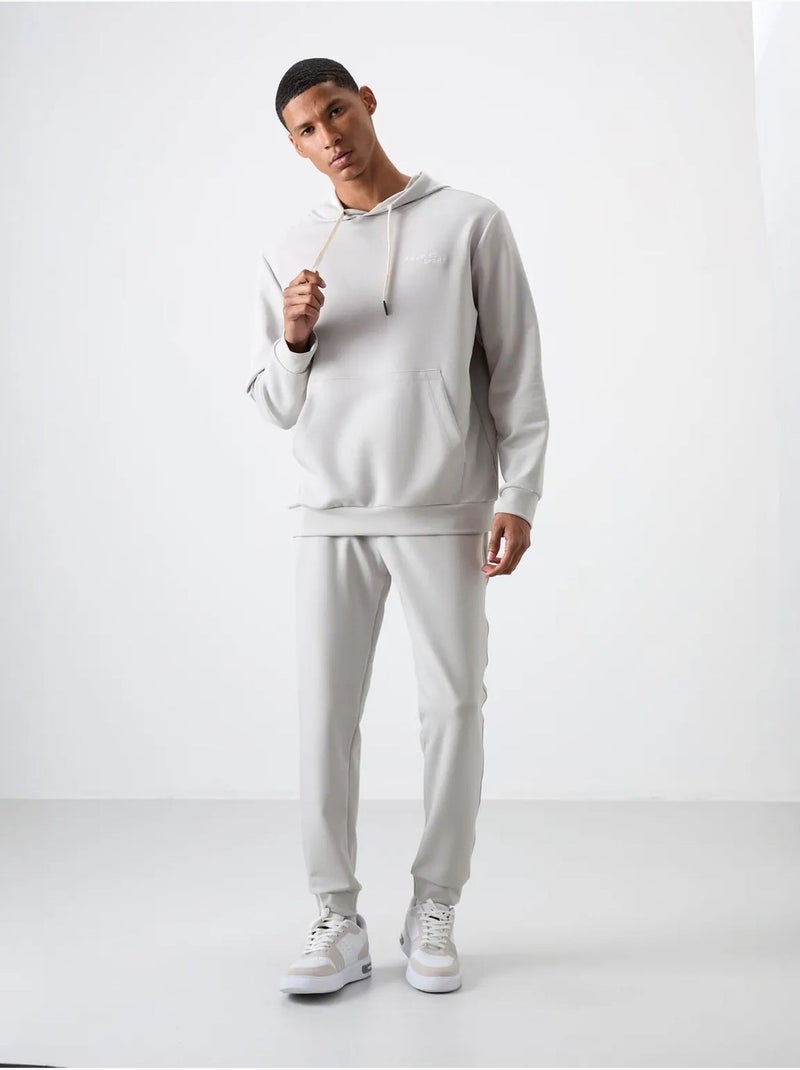 Ensemble homme sweat à capuche et pantalon tommy Gris clair - Kiabi