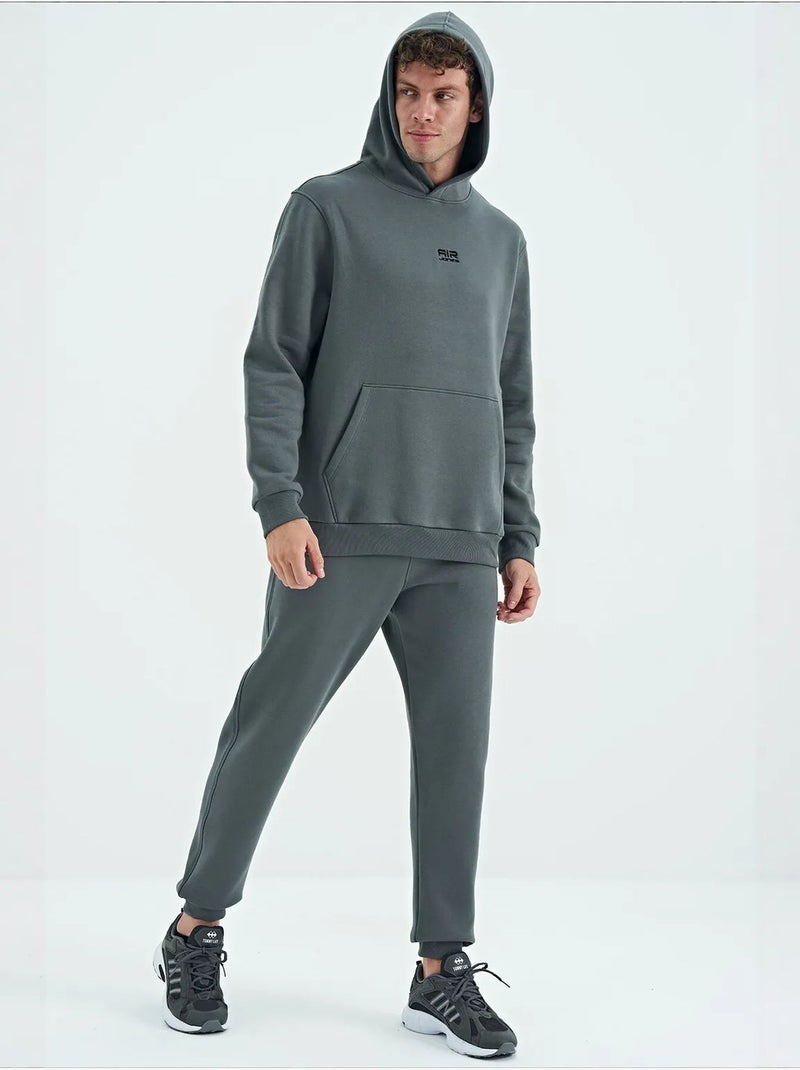 Ensemble homme sweat à capuche et pantalon tommy Gris - Kiabi