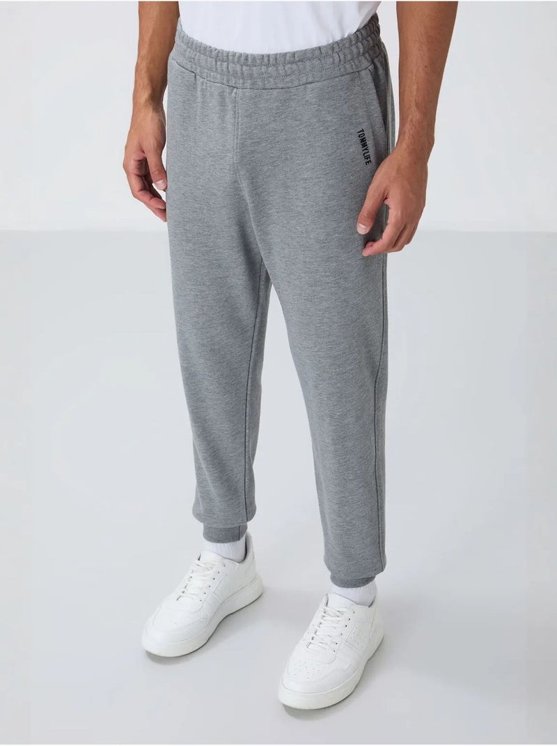 Ensemble homme sweat à capuche et pantalon tommy Gris - Kiabi