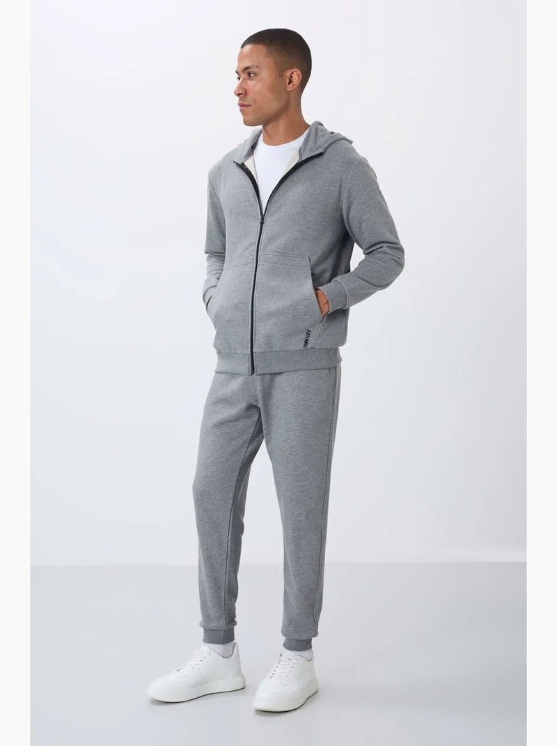 Ensemble homme sweat à capuche et pantalon tommy Gris - Kiabi