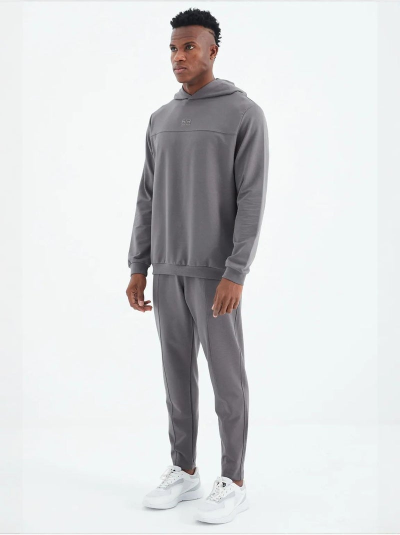 Ensemble homme sweat à capuche et pantalon tommy Gris Noir - Kiabi