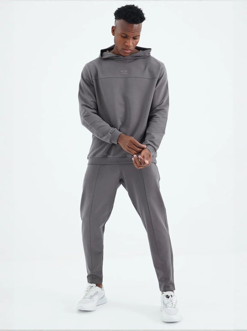 Ensemble homme sweat à capuche et pantalon tommy Gris Noir - Kiabi