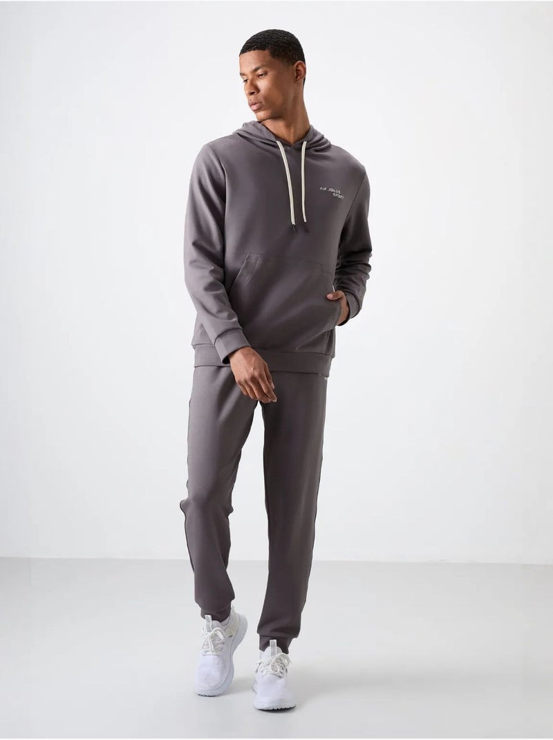 Ensemble homme sweat à capuche et pantalon tommy Gris Noir - Kiabi