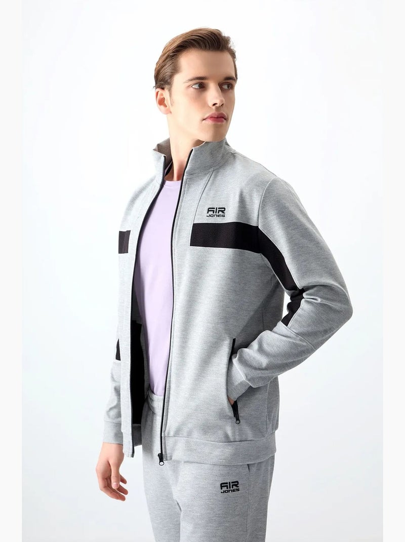 Ensemble homme sweat et pantalon à blocs de couleur tommy Gris clair - Kiabi