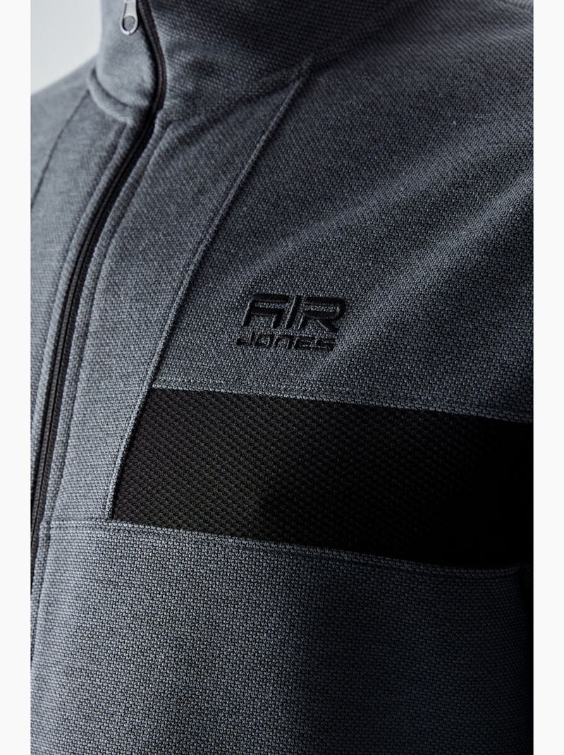Ensemble homme sweat et pantalon à blocs de couleur tommy Gris Noir - Kiabi