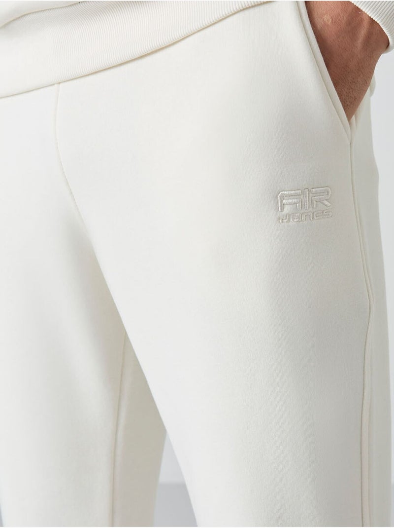 Ensemble homme sweat et pantalon à col rond manches longues tommy Blanc cassé - Kiabi