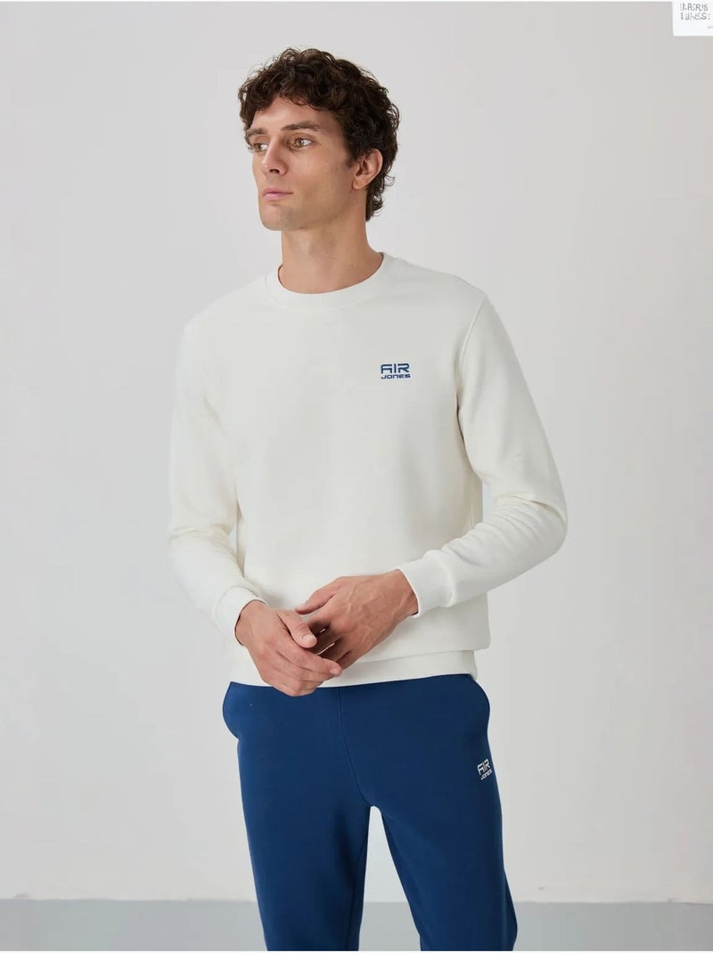 Ensemble homme sweat et pantalon à col rond manches longues tommy Blanc - Kiabi