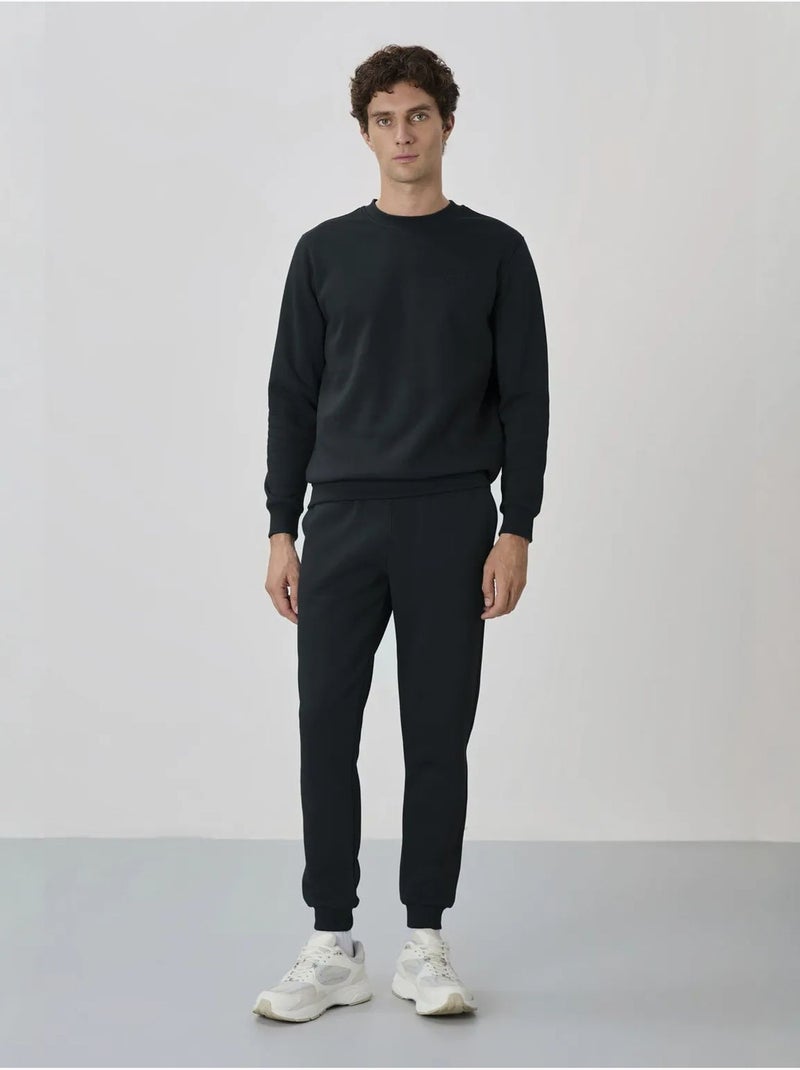 Ensemble homme sweat et pantalon à col rond manches longues tommy Bleu canard - Kiabi