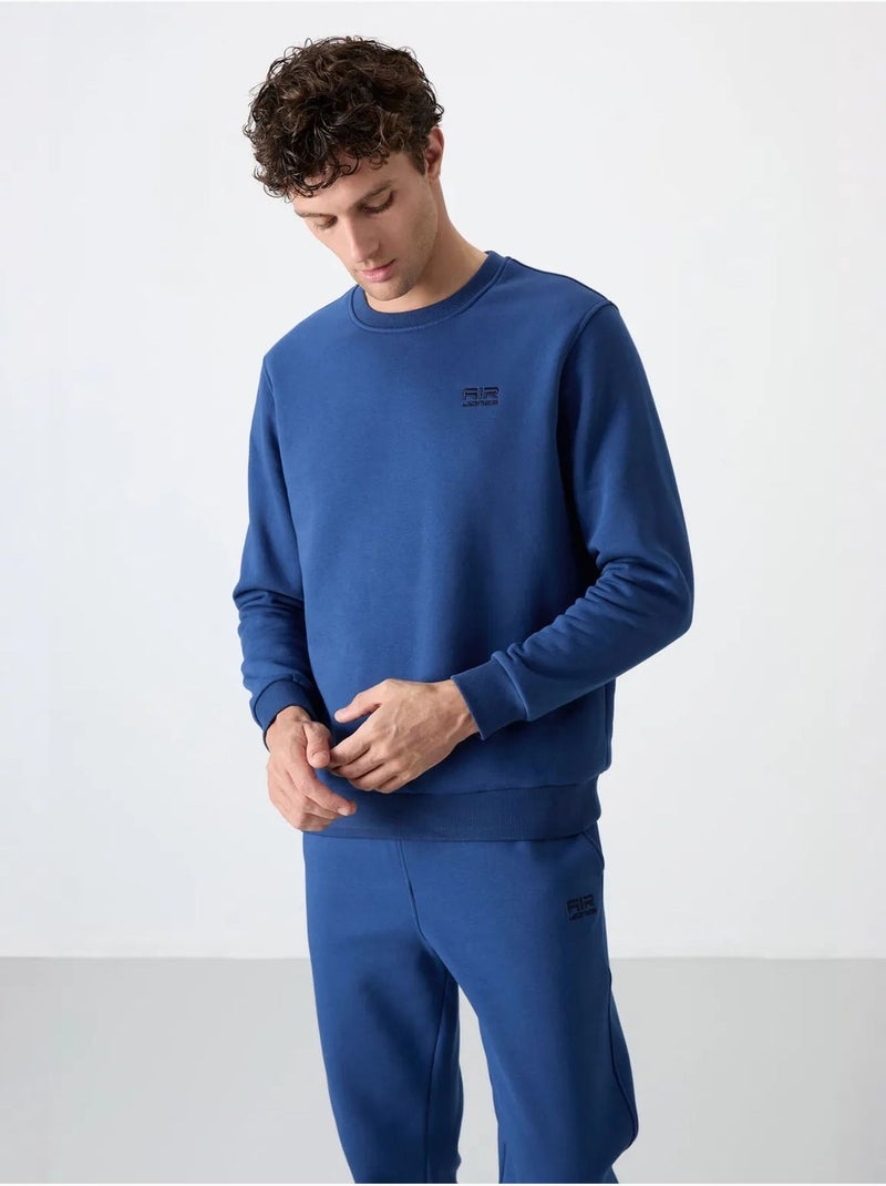 Ensemble homme sweat et pantalon à col rond manches longues tommy Bleu - Kiabi