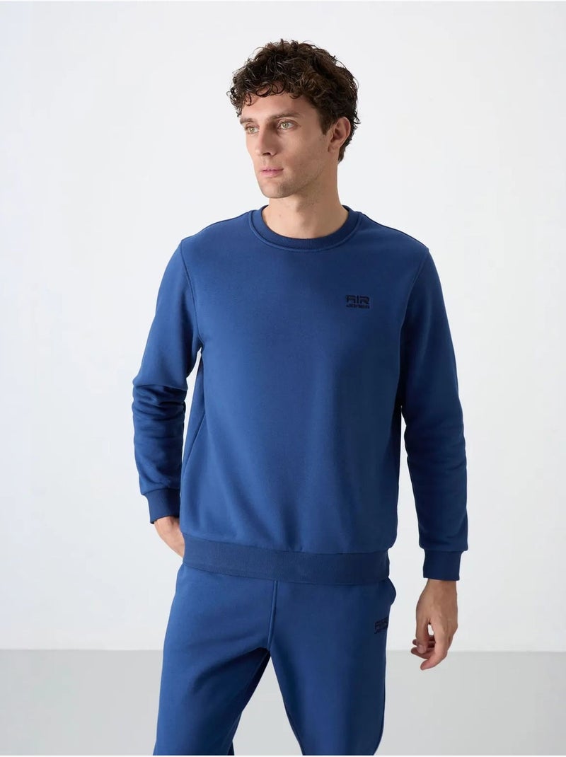 Ensemble homme sweat et pantalon à col rond manches longues tommy Bleu - Kiabi