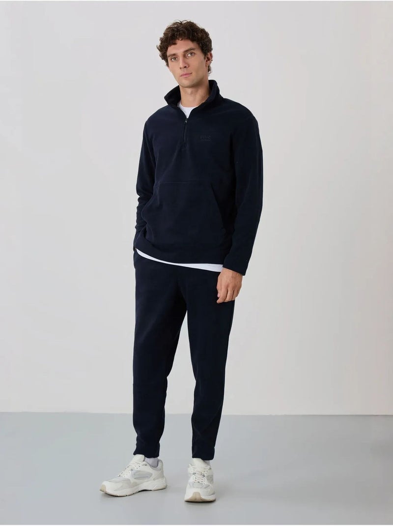 Ensemble homme sweat et pantalon à col zippé tommy Bleu marine - Kiabi