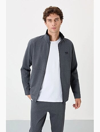 Ensemble homme sweat et pantalon à col zippé tommy