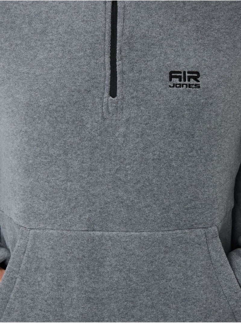 Ensemble homme sweat et pantalon à col zippé tommy Gris - Kiabi