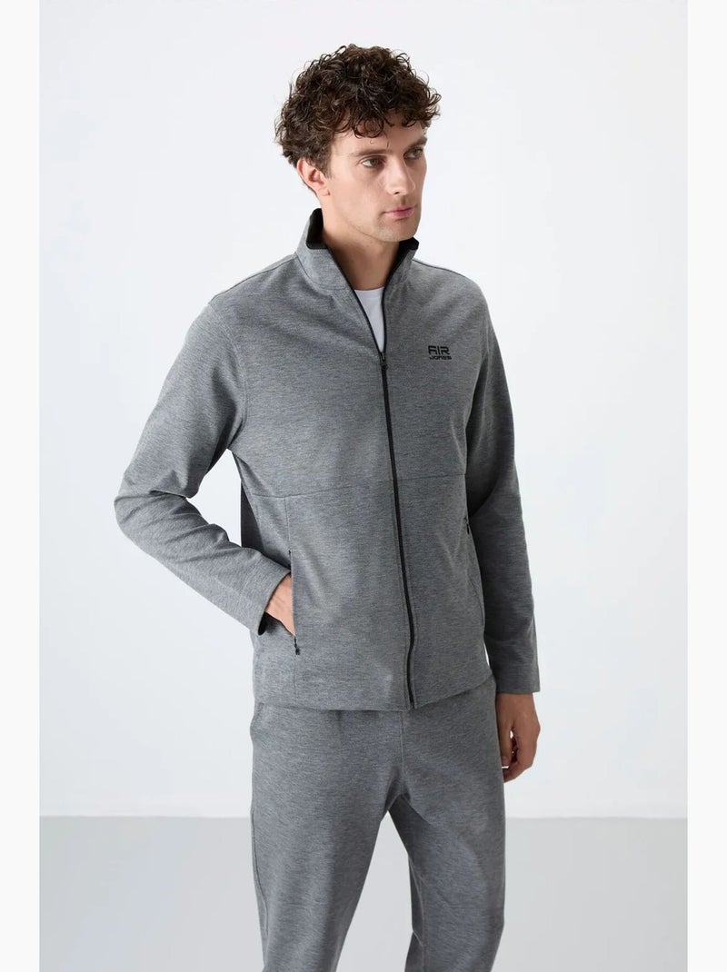 Ensemble homme sweat et pantalon à col zippé tommy Gris - Kiabi