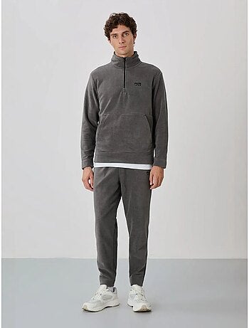 Ensemble homme sweat et pantalon à col zippé tommy