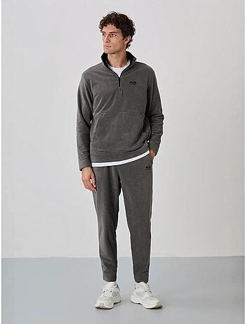 Ensemble homme sweat et pantalon à col zippé tommy