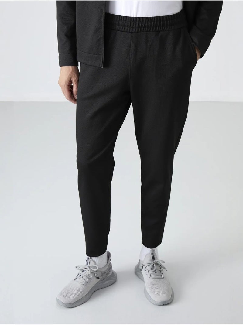 Ensemble homme sweat et pantalon à col zippé tommy Noir - Kiabi