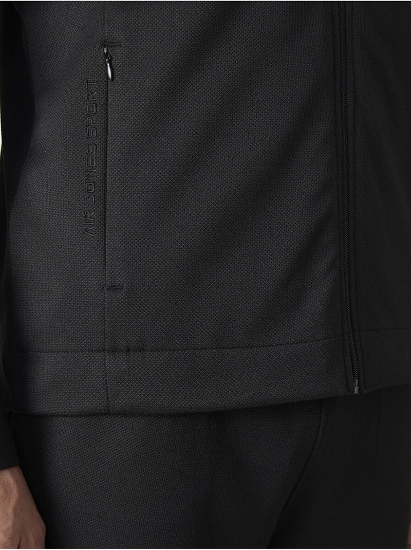 Ensemble homme sweat et pantalon à col zippé tommy Noir - Kiabi